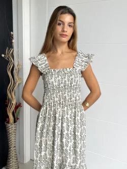 Vestido Vuelo Tirantes Ramas - Imagen 2