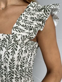 Vestido Vuelo Tirantes Ramas - Imagen 9
