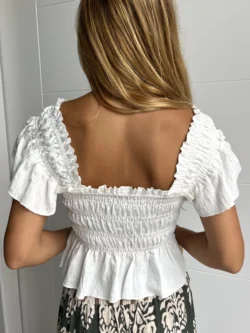 Top Gomas Volantes Blanco - Imagen 5