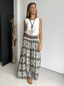 Pantalón India Suelto Verde - Imagen 4