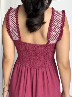 Vestido Midi Tirante Ancho Frambuesa - Imagen 8