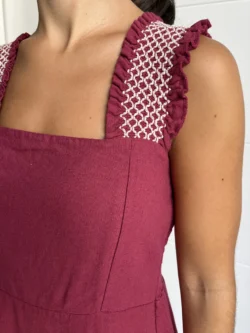 Vestido Midi Tirante Ancho Frambuesa - Imagen 9