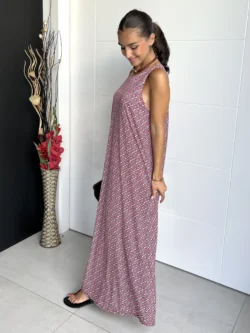 Vestido Tirantes Seda Fría Rombos - Imagen 6