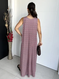 Vestido Tirantes Seda Fría Rombos - Imagen 7