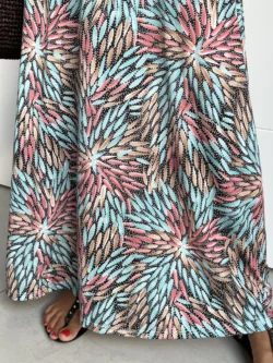 Vestido Tirantes Seda Fría Azulado - Imagen 10