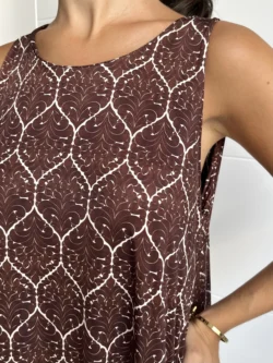 Vestido Tirantes Seda Fría Chocolate - Imagen 8