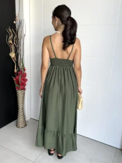 Vestido Tirantes Lazo Verde - Imagen 8
