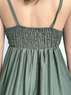 Vestido Tirantes Lazo Verde - Imagen 9