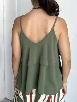 Top Volante Verde Militar - Imagen 5