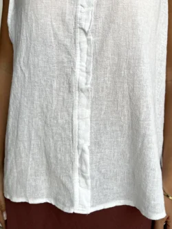Blusa Blanca Cuello Mao - Imagen 10
