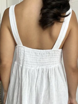 Vestido Corto Tirantes Blanco - Imagen 9