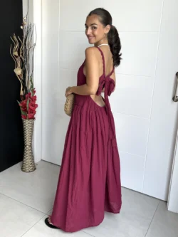Vestido Lazo Burdeos - Imagen 7