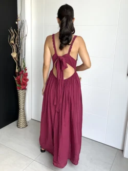 Vestido Lazo Burdeos - Imagen 8