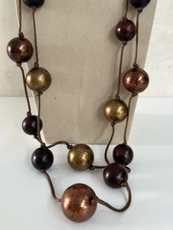 Collar Bolas Bronce - Imagen 4