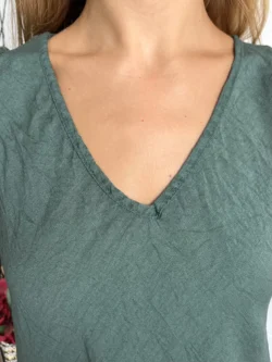 Blusa Básica Tirantes Verde Botella - Imagen 9