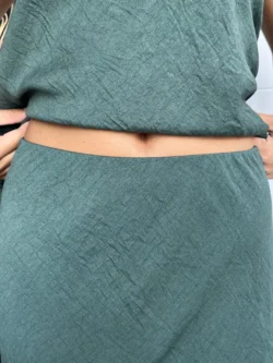 Falda Midi Verde Botella - Imagen 9