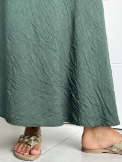 Falda Midi Verde Botella - Imagen 8