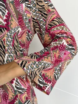 Vestido India Estampado Fucsia - Imagen 9