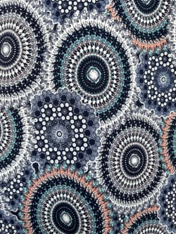 Vestido India Estampado Azul Oscuro - Imagen 12