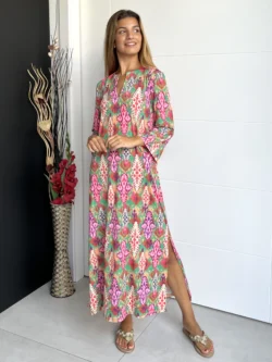 Vestido India Estampado Multicolor - Imagen 4