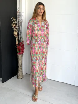 Vestido India Estampado Multicolor - Imagen 5