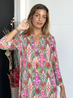 Vestido India Estampado Multicolor - Imagen 3