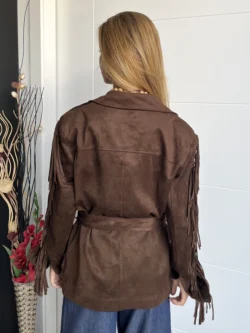 Chaqueta Flecos Marrón - Imagen 10