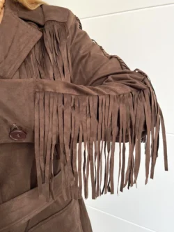 Chaqueta Flecos Marrón - Imagen 13