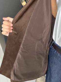 Chaqueta Flecos Marrón - Imagen 16