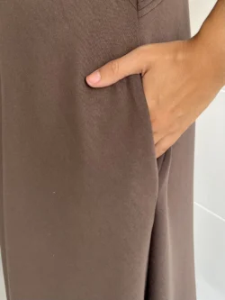 Vestido Midi Recto Chocolate - Imagen 12