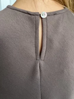 Vestido Midi Recto Chocolate - Imagen 14