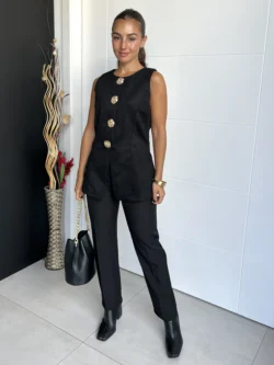 Pantalón Vestir Recto Negro