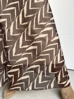 Falda Gasa Marrón y Crudo - Imagen 8