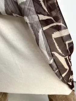 Falda Gasa Marrón y Crudo - Imagen 9