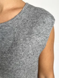 Chaleco Punto Suave Gris - Imagen 8