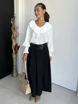 Falda Cinturones Negra - Imagen 2