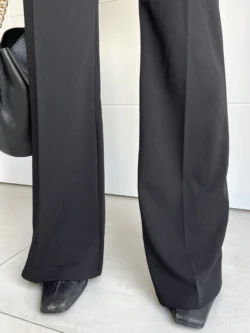 Pantalón Vestir Botón Negro - Imagen 8