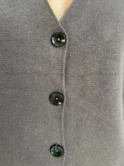 Chaleco Punto Botones Chocolate - Imagen 7