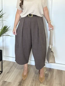 Pantalón Barrel Paño Jaspeado - Imagen 3