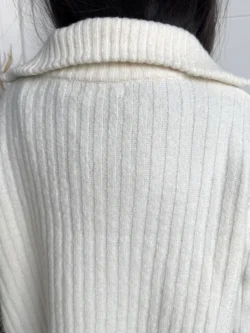 Cárdigan de Punto Grueso Blanco - Imagen 5
