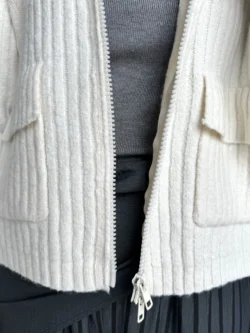 Cárdigan de Punto Grueso Blanco - Imagen 6