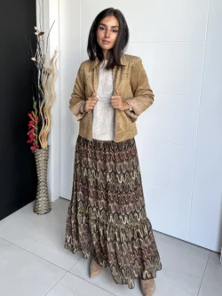 Falda Larga Estampada Geométrica - Imagen 4