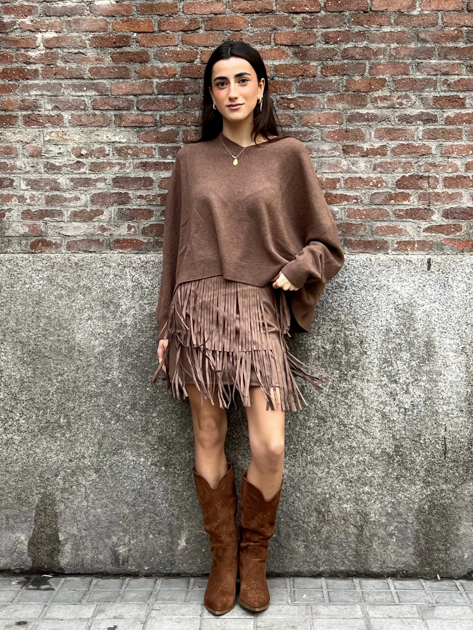 Suéter Sin Costuras Oversize Modal