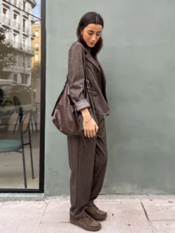 Pantalón Traje Fluido con Textura Moka - Imagen 4