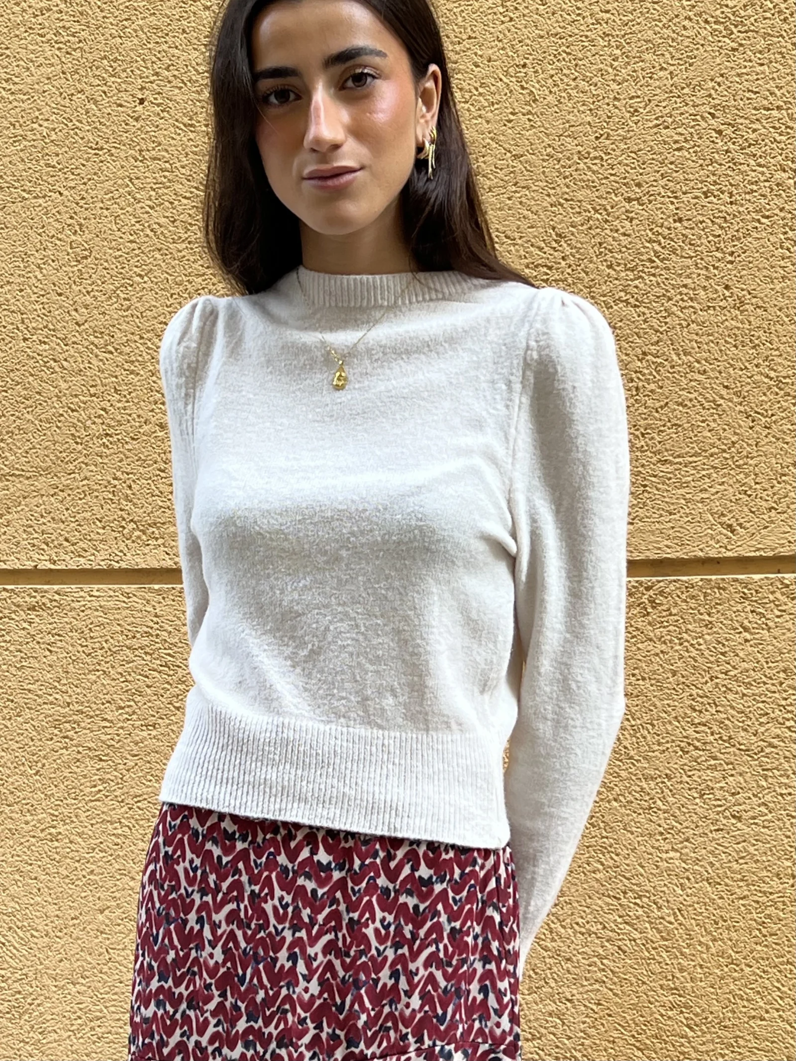 Suéter Crudo Hombro Marcado