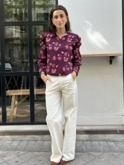 Pantalón Loneta en Crudo