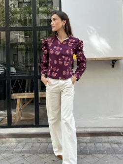 Pantalón Loneta en Crudo - Imagen 2