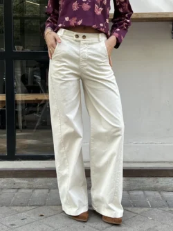 Pantalón Loneta en Crudo - Imagen 5