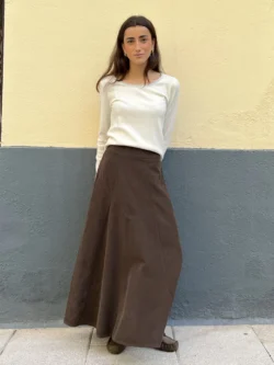 Jersey Fino Crudo con Ribete Gris - Imagen 3