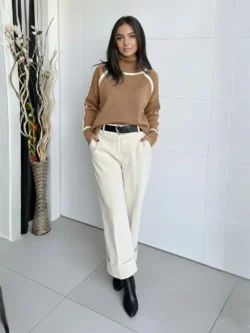 Jersey Camel Línea en Crudo